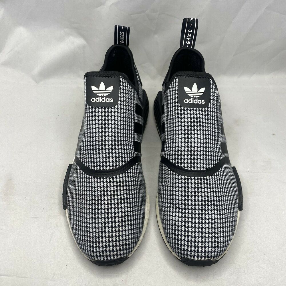 Adidas Originals NMD Runner R1 Slip-On FV5438 Black White Mens Size 10.5 Rare* - Picture 3 of 10
